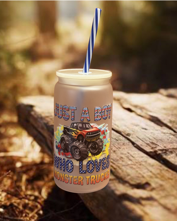 Monster Truck 16 oz Plastic Tumbler