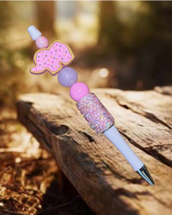 Pink Cookie Elephant Pen