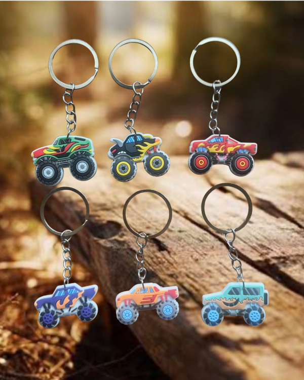 Monster Truck Keychains/ Bag Charms