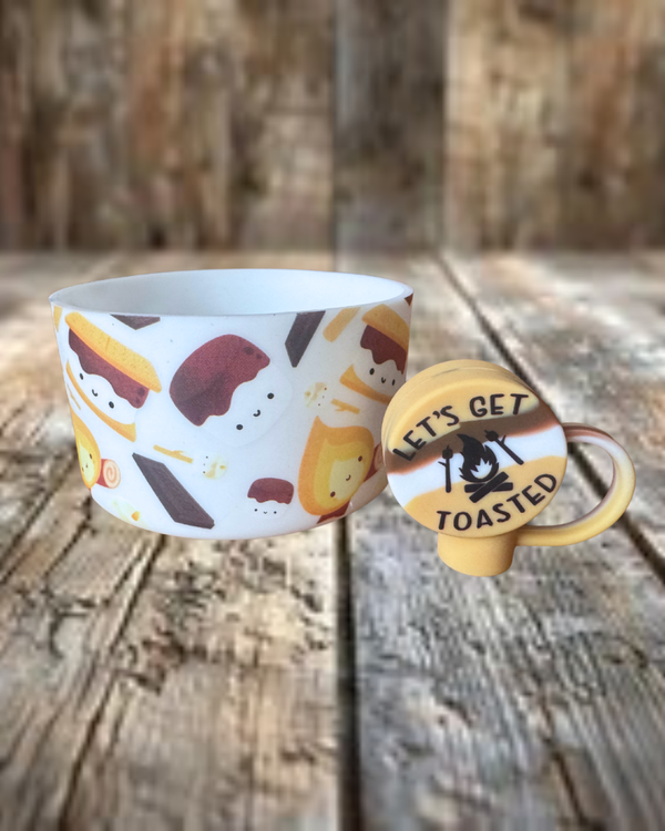 Smores Tumbler Boot and Straw Topper Set