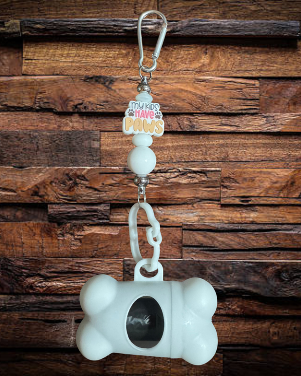 White Doggy Bag Holder