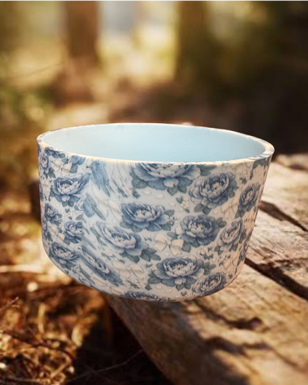 Blue Flowers Tumbler Boot