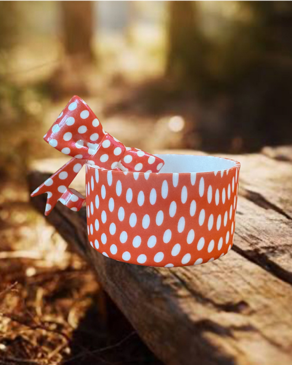 Tumbler Boot and Bow Set - Red Polka Dot Set