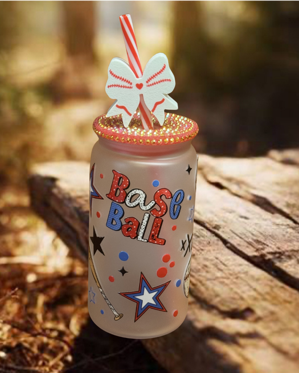 Baseball 16 oz Plastic Tumbler