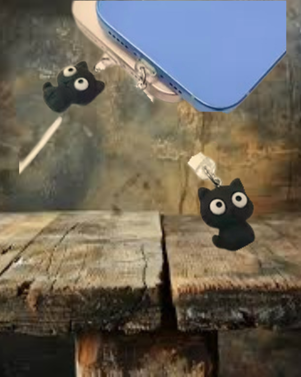 Black Kitty Dust Plug