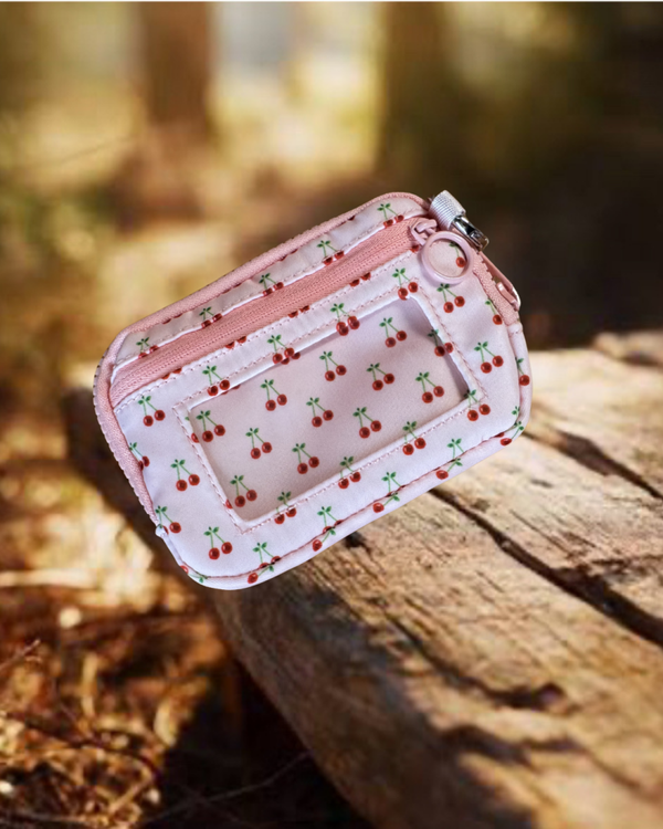 Pink Cherry Wristlet Wallet