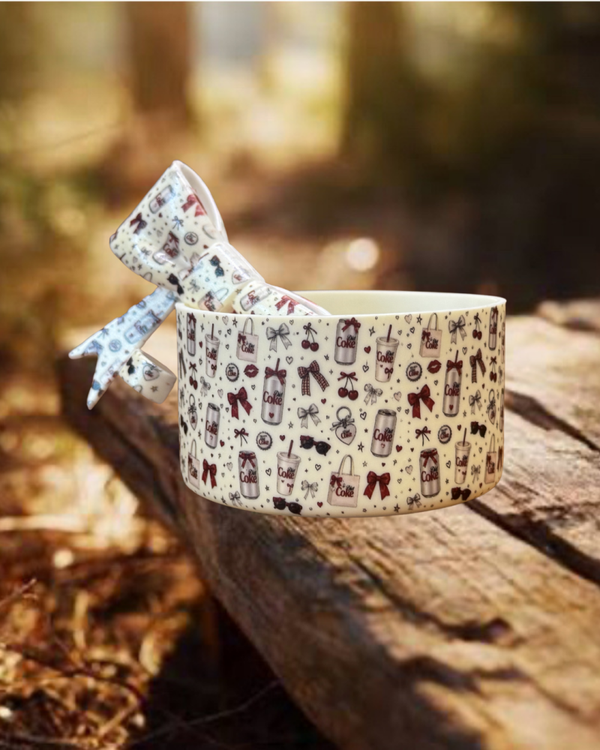 Soda Tumbler Boot and Bow Straw Topper Set