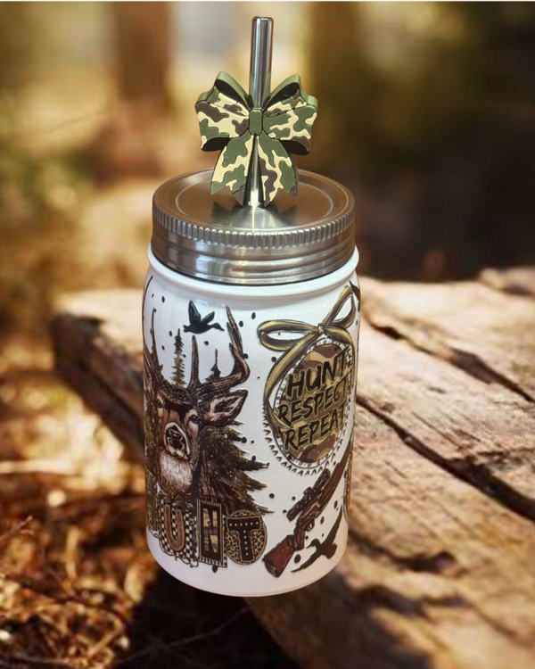 Hunting Stainless Steel 16 oz Tumbler