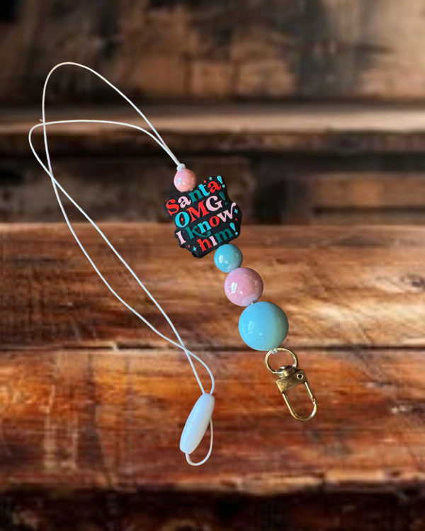 Santa I Know Him Freshie Hanger