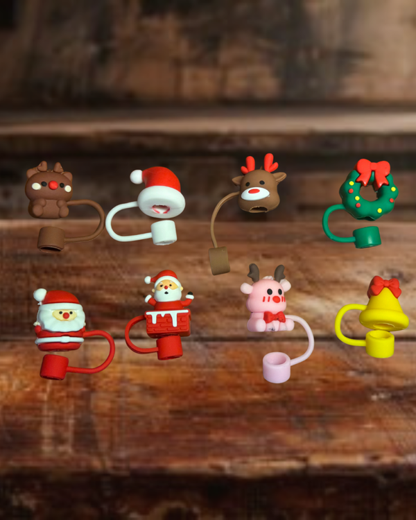 Christmas Straw Toppers