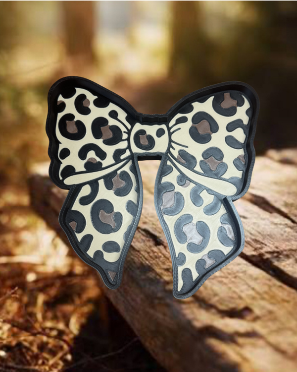 Light Brown Leopard Trinket Tray