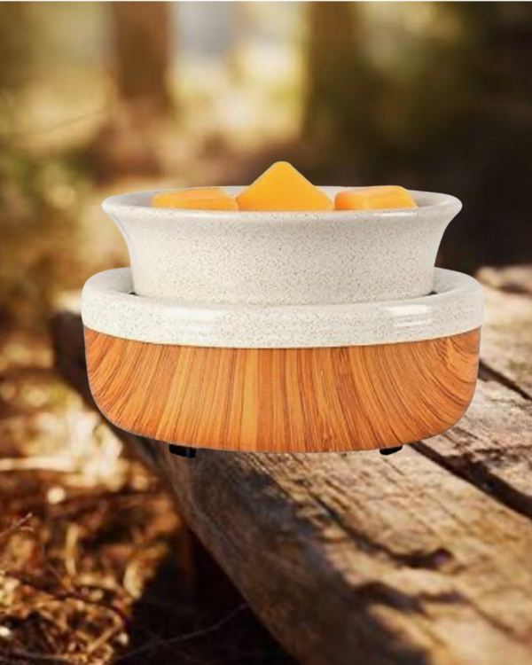 Light Wood Grain Electric Wax Warmer