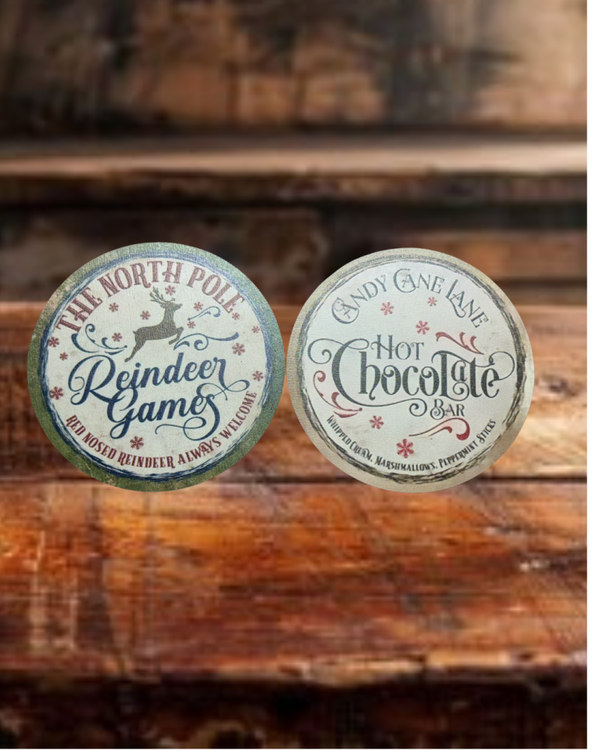 Reindeer Games Holiday Coaster Set