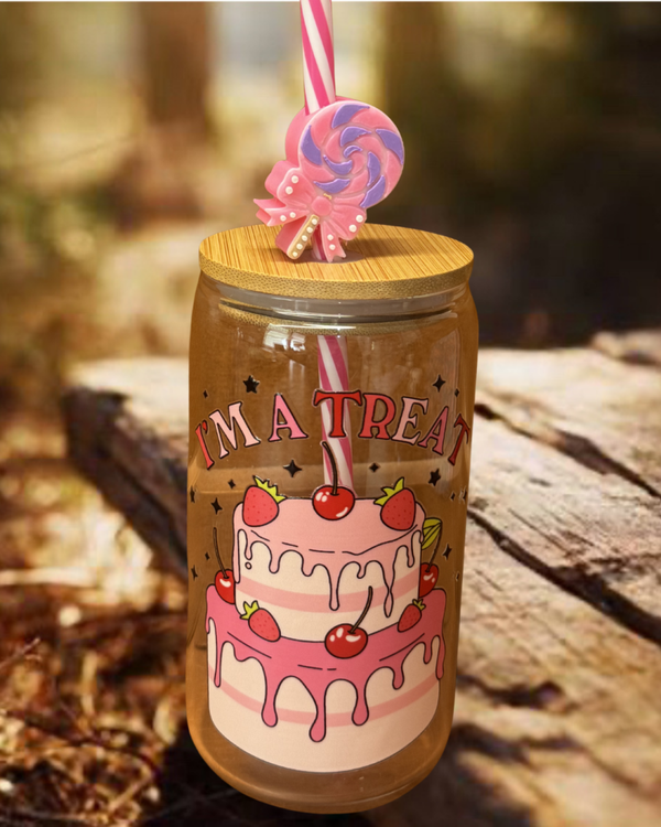 Sweet Treats 16oz Glass Tumbler