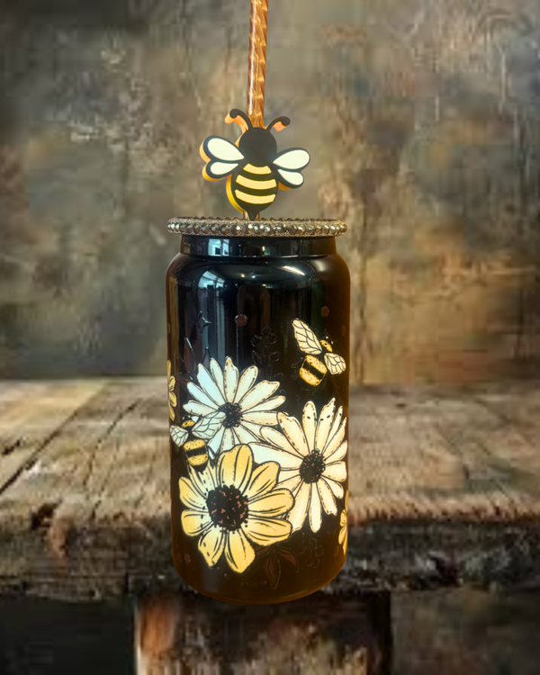 Bee 16 oz. Stainless Steel Tumbler