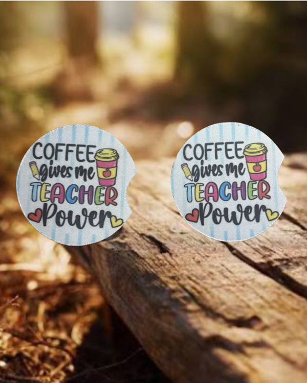 Coffee Teacher Car Coaster