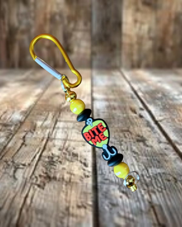 Fishing Bite Me Keychain/ Bag Charm