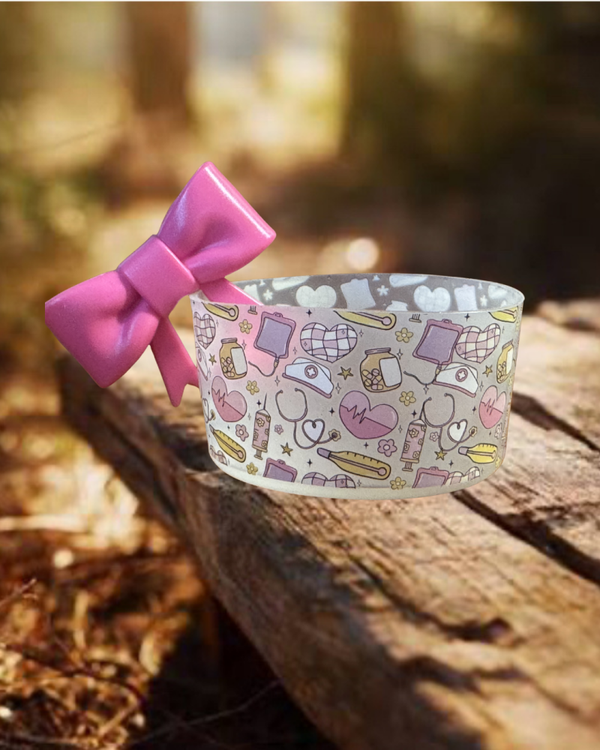 Tumbler Boot and Bow Set - Nurse