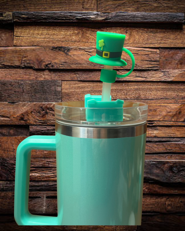 Green Hat Straw Topper