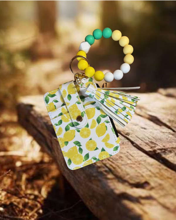Lemon Wallet Wristlet