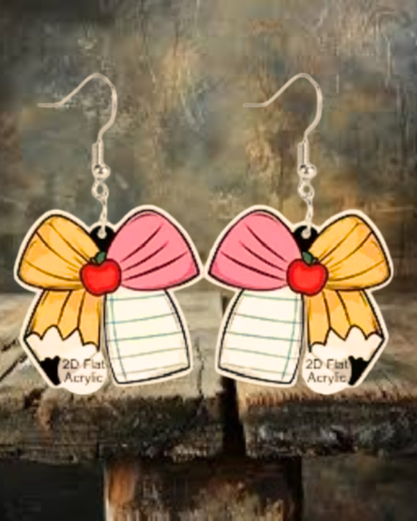 Teacher Bow Earrings