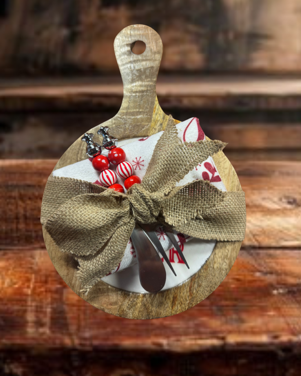 Round Serving Board Gift Set
