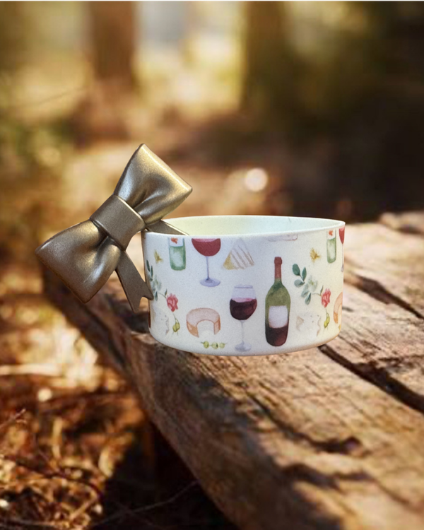 Tumbler Boot and Bow Set - Wine