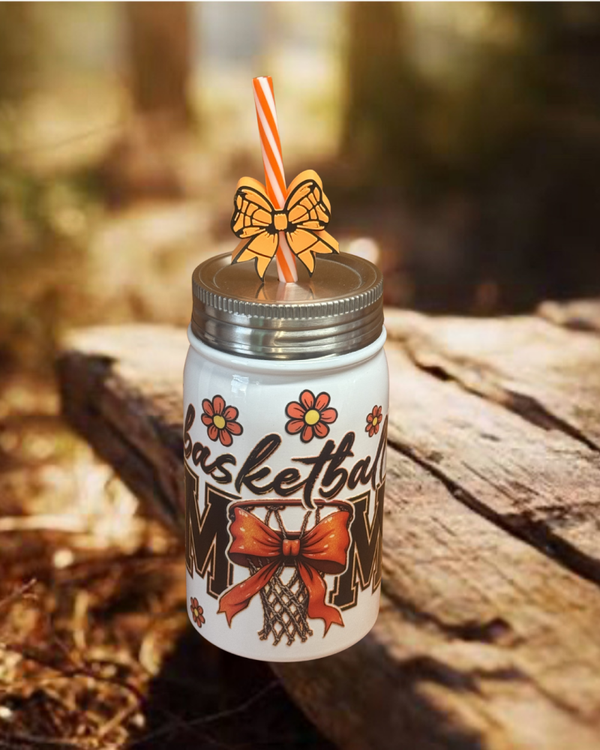 Basketball Mom Stainless Steel 16 oz Tumbler