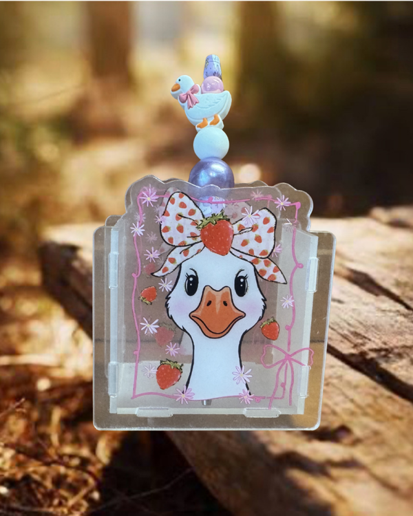 Strawberry Goose Acrylic Container