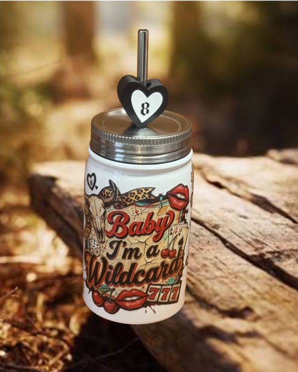 Baby I’m A Wildcard 16 oz Stainless Steel Tumbler