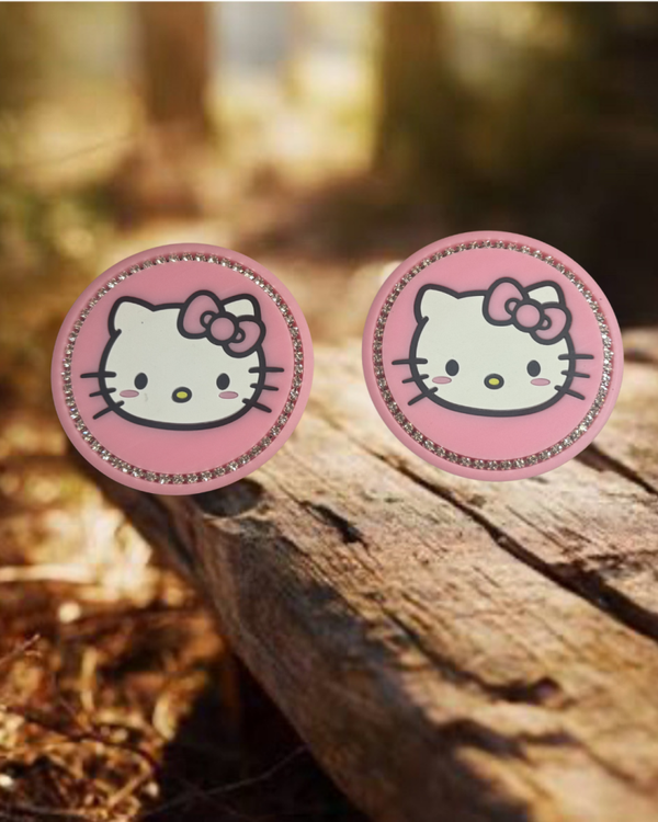 Pink Kitty Car Coasters
