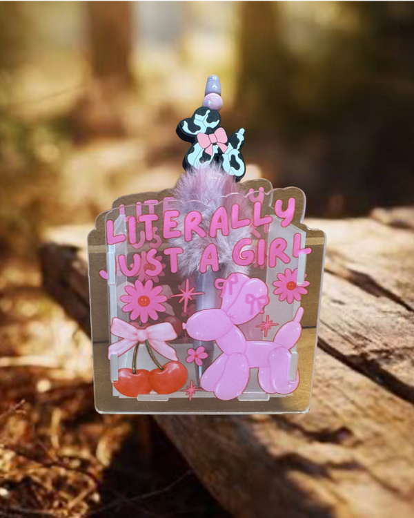 Just a Girl Acrylic Container