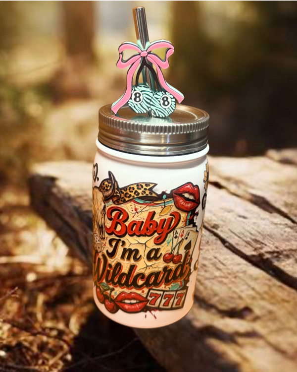 Baby I’m A Wildcard 16 oz Stainless Steel Tumbler