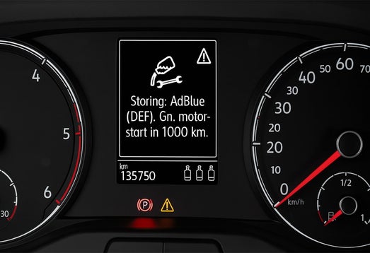 dashboard storingsmelding adblue geen motorstart