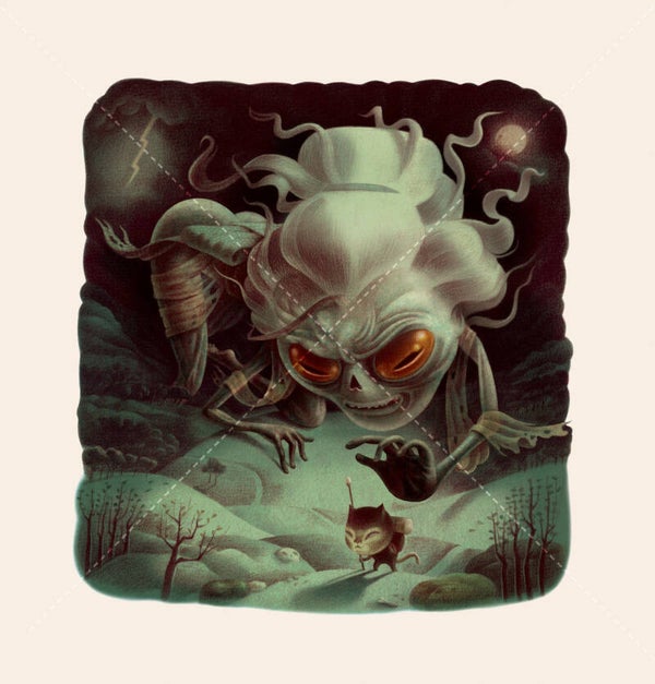 JAPANESE MOUNTAIN WOMAN / fine art giclée print