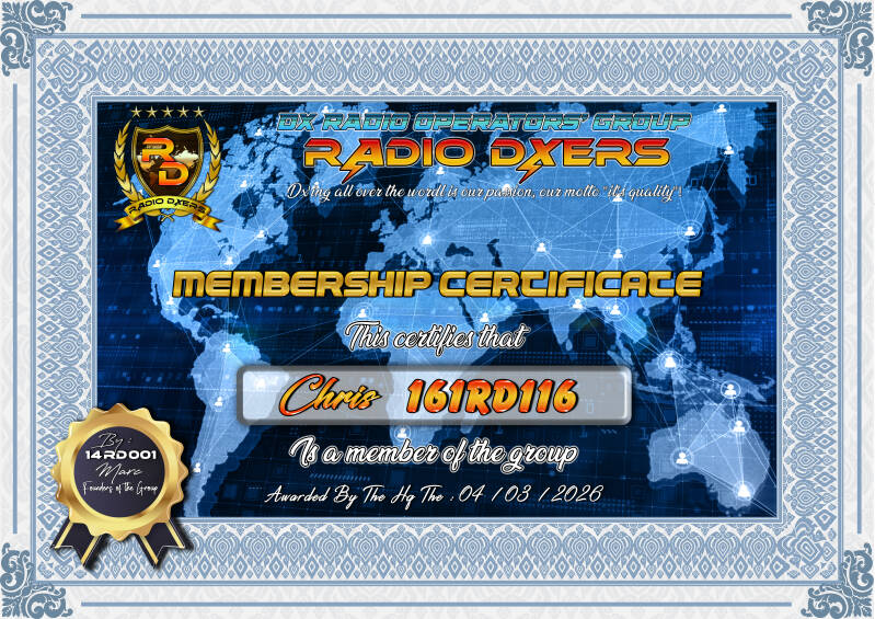 Membership Certificat