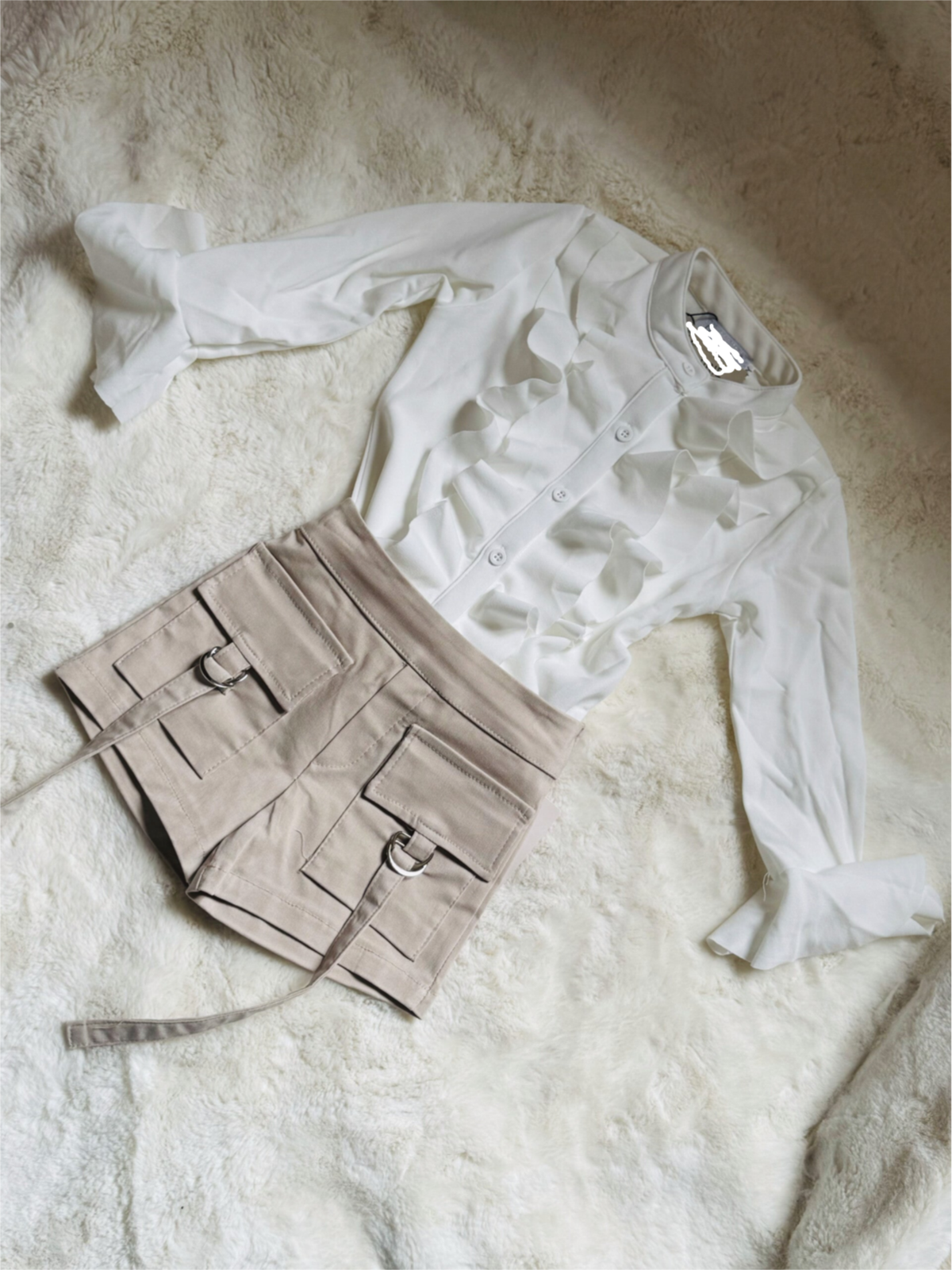 Chemise Blanche Col Froufrou Chemisier Froufrou Chemise A Froufrou