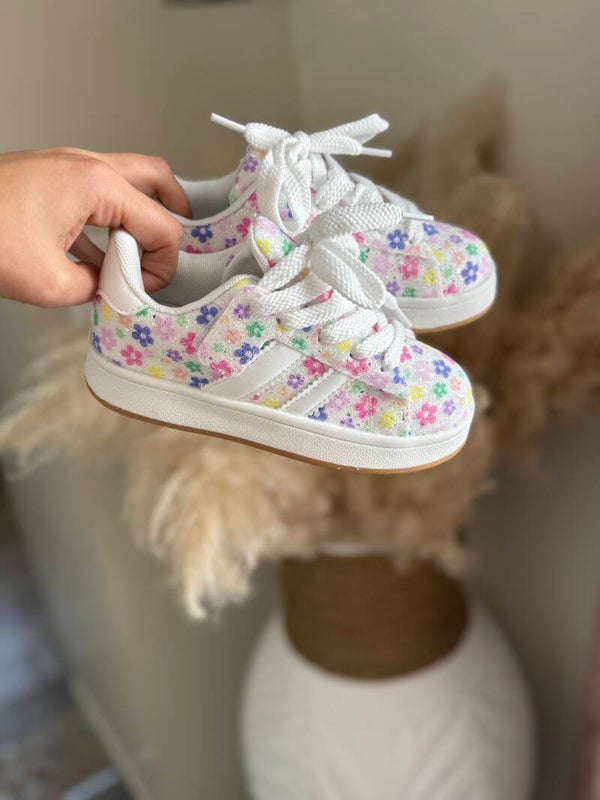 Basket fleur coloré paillettes