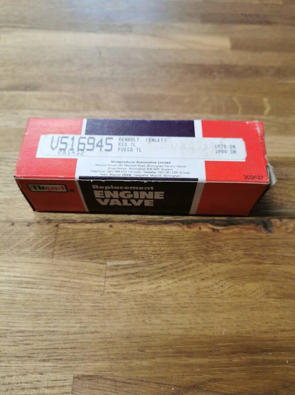 Engine Inlet Valve Renault R18 TL and Fuego TL