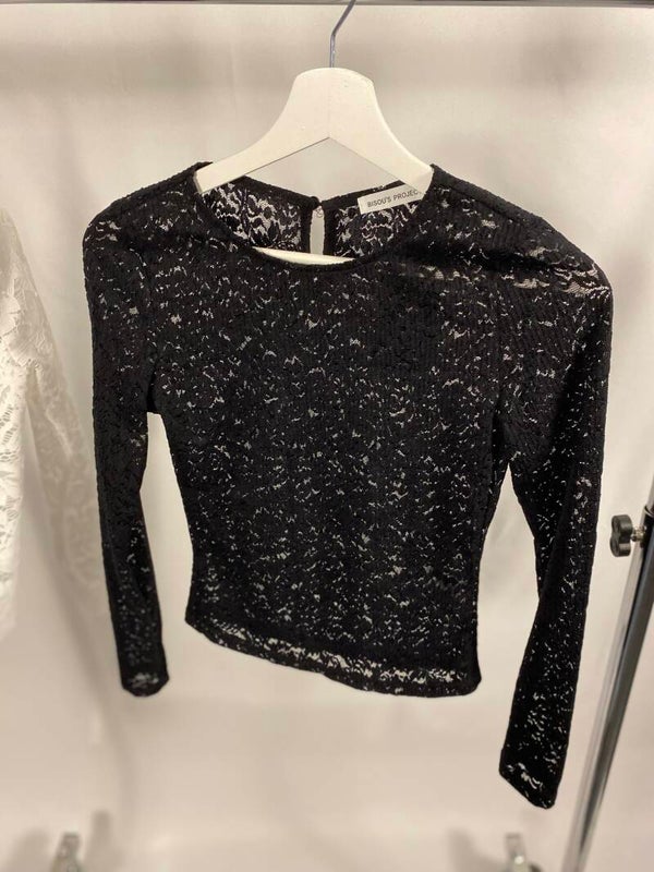Lace top zwart