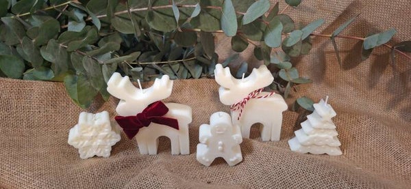 Pack 4 Velas Decorativas Navidad