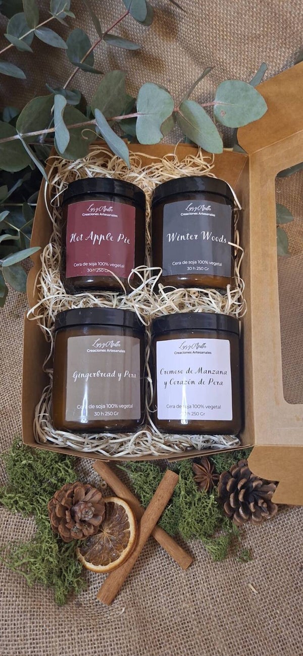 Pack 4 Velas Aromáticas Navidad