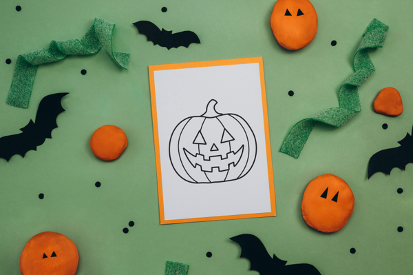 Kleurplaat Halloween - Pompoen  (printbaar)