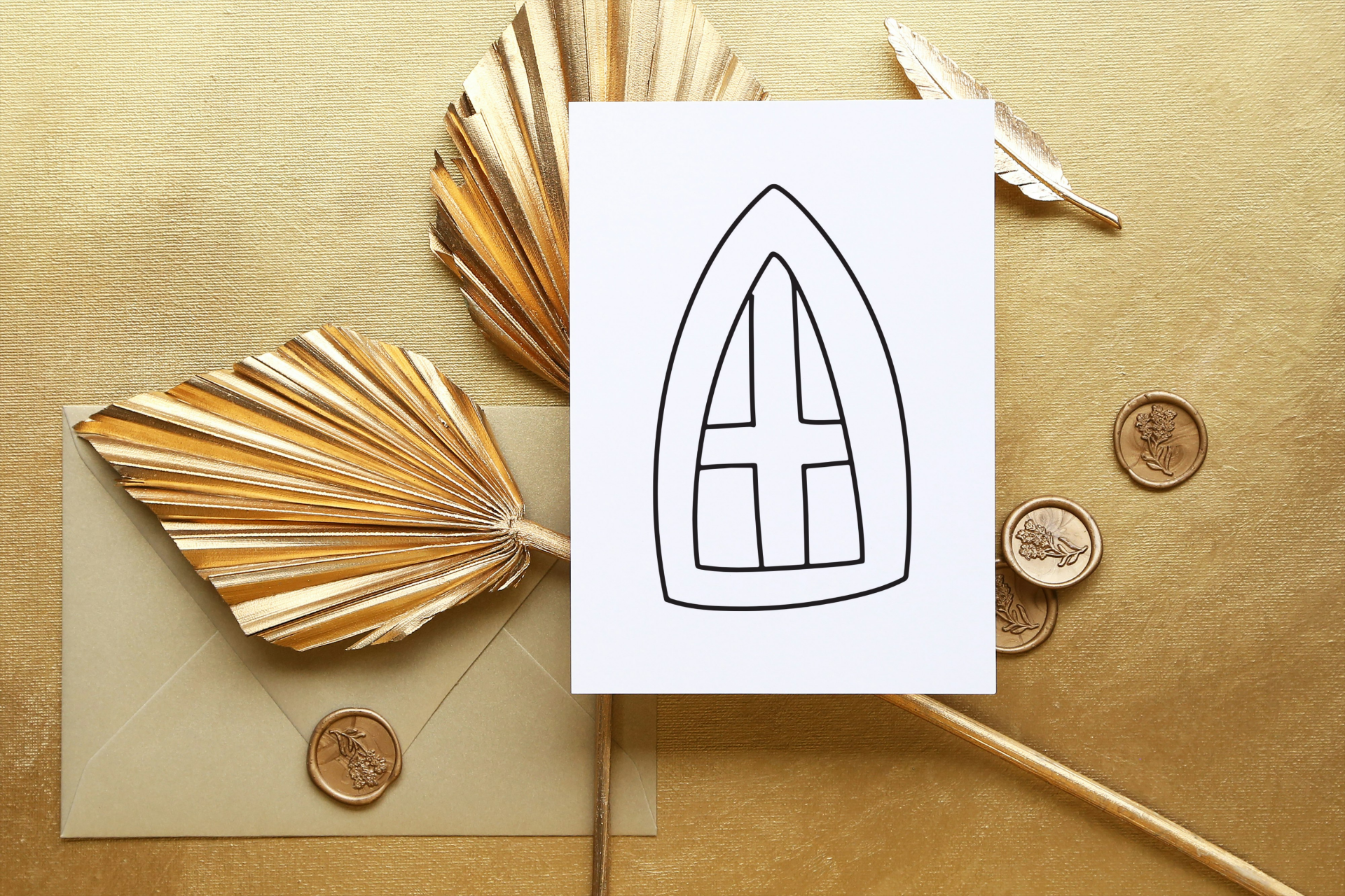 Kleurplaat Sinterklaas - Mijter  (printbaar)