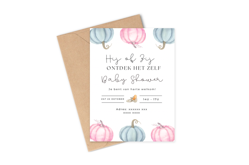 Uitnodiging Babyshower