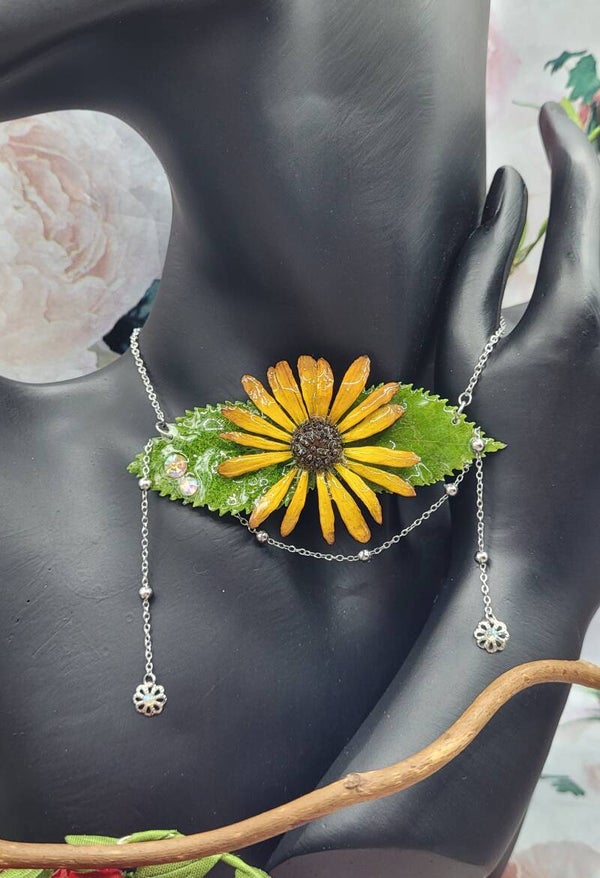 Collier Marguerite Jaune