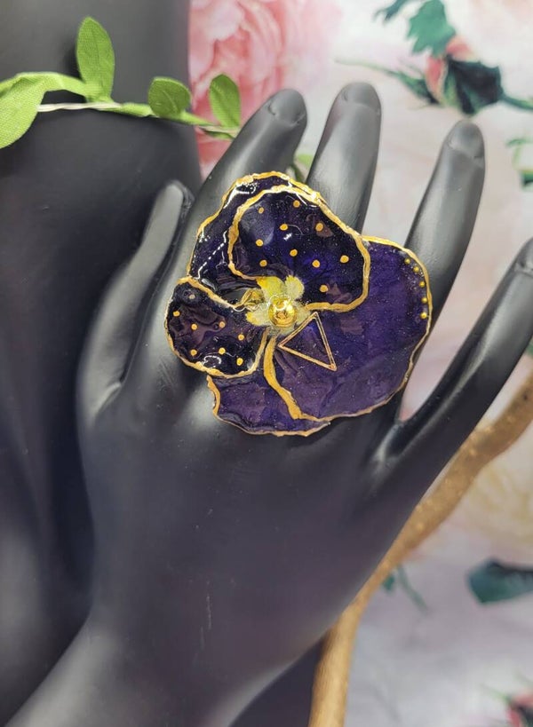 Bague Pensée Violette