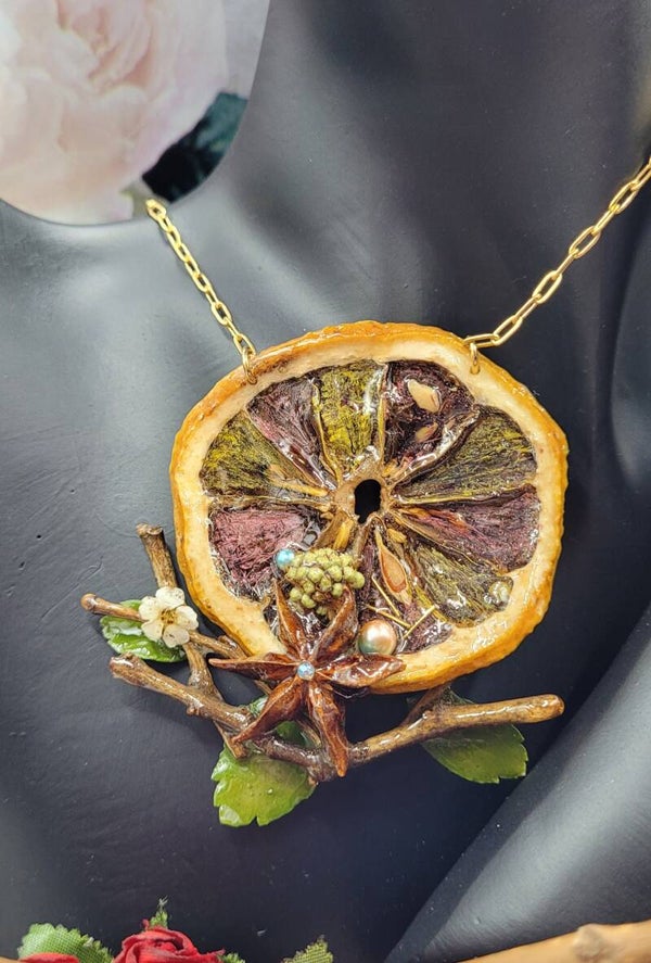 Collier Tranche d'Orange