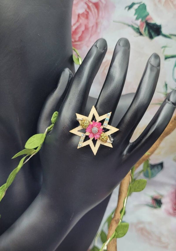 Bague Étoile en Bois