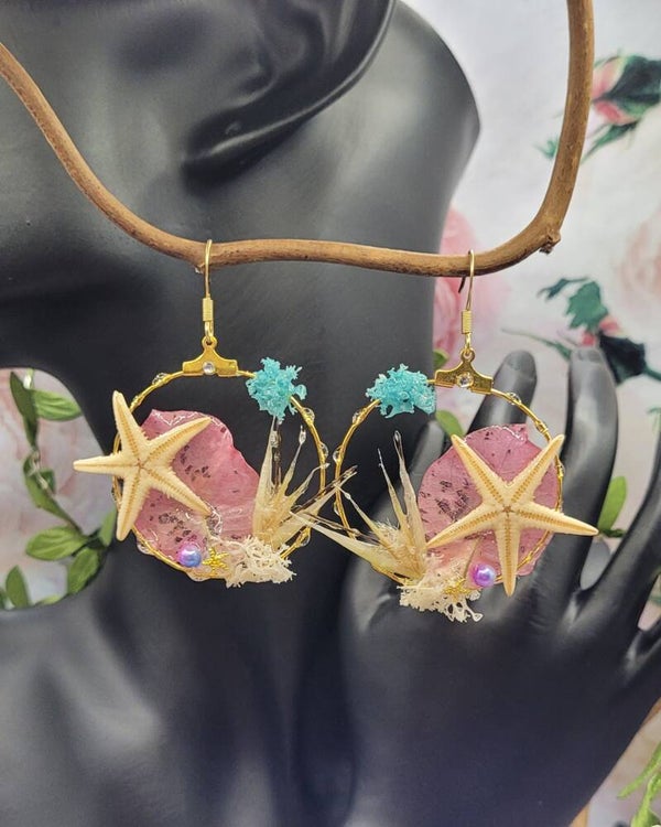 Boucles d'Oreilles Etoile de Mer